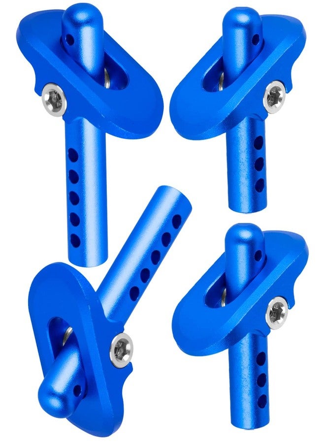 hopsupRC RC Aluminum Front Rear Body Posts Mount Shell Column Fixing Bracket Upgrades Part for 1/10 Outcast 4WD 4S BLX,VORTEKS 4X2 Boost MEGA/4X4 3S BLX,Replaces ARA320453,ARA320357,(Navy Blue) - Image 1